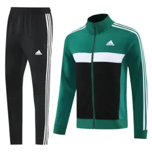 2025 Adidas GreenBlack Full Zipper Jacket +Long Pants