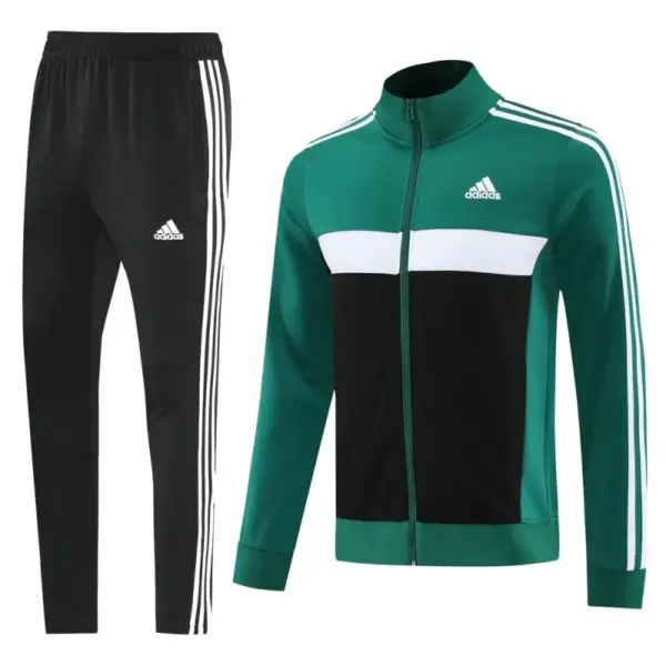 2025 Adidas GreenBlack Full Zipper Jacket +Long Pants