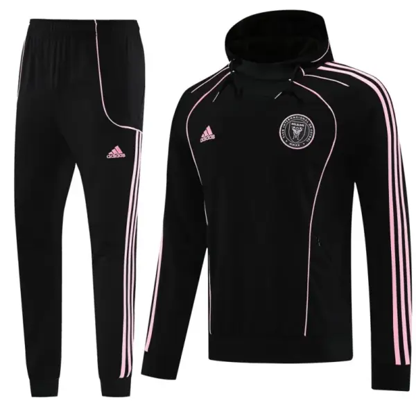 2025 Inter Miami Black Full Hoodie Zipper Jacket +Long Pants