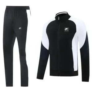2025 NIKE BlackWhite Full Zipper Jacket +Long Pants