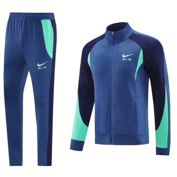 2025 NIKE BlueGreenBlack Full Zipper Jacket + Long Pants