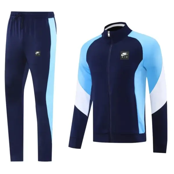 2025 NIKE Light BlueNavy Full Zipper Jacket +Long Pants