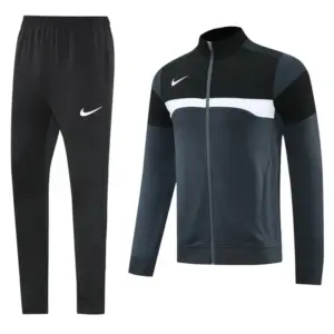 2025 Nike BlackDeep Grey Full Hoodie Zipper Jacket +Long Pants