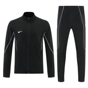 2026 Nike Black Full Zipper Jacket Tracksuit + Long Pants