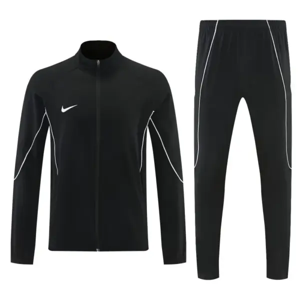 2026 Nike Black Full Zipper Jacket Tracksuit + Long Pants