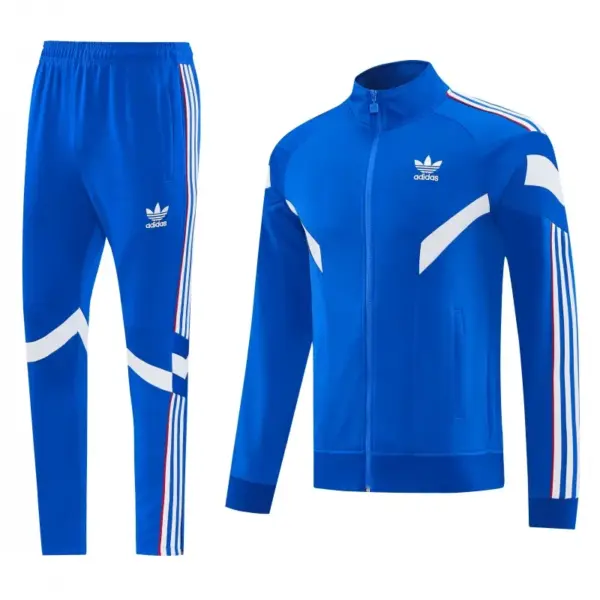 2026-27 Adidas Originals Blue Full Zipper Jacket Tracksuit + Long Pants