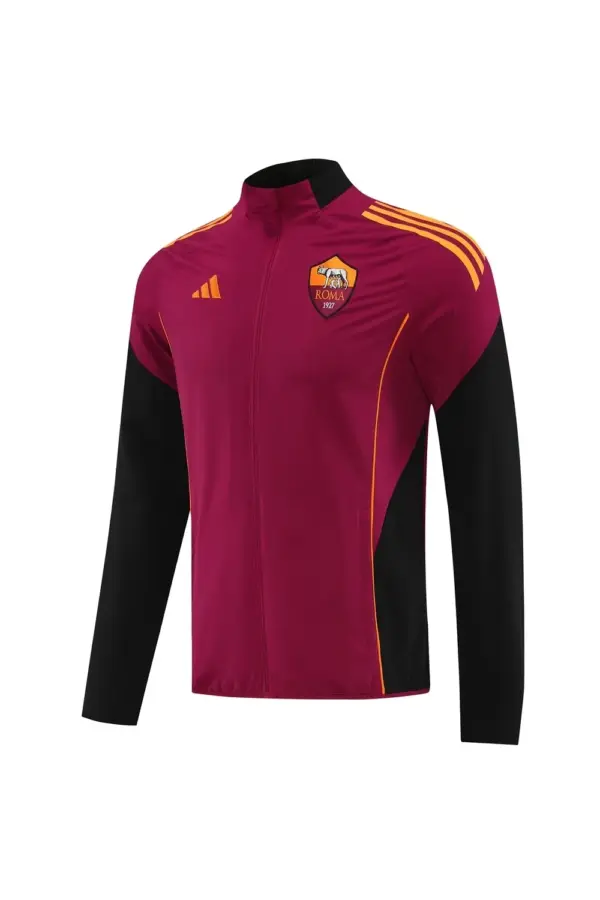 AS Roma Maroon Half Zipper Jacket+Long Pants