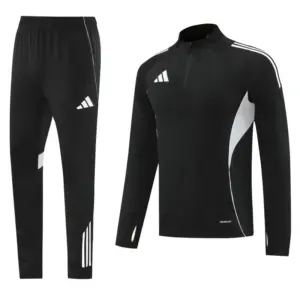 Adidas Black Full zipper Jacket Tracksuit+ long pants
