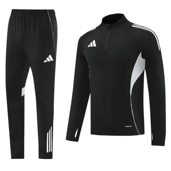 Adidas Black Full zipper Jacket Tracksuit+ long pants