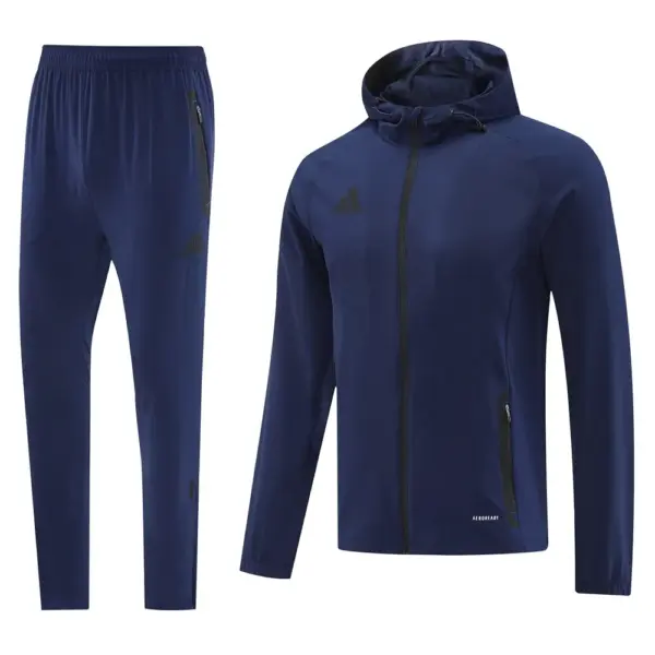 Adidas Navy Hoodie Full Zipper Jacket + Long Pants