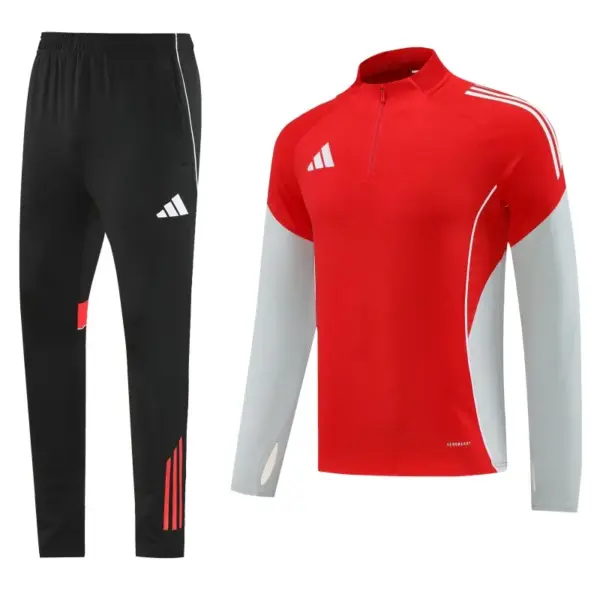 Adidas RedWhite Full zipper Jacket Tracksuit+ long pants