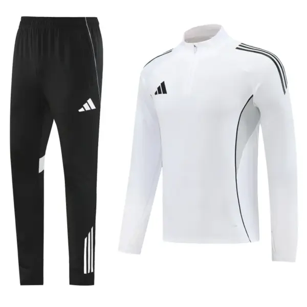 Adidas White Full zipper Jacket Tracksuit+ long pants