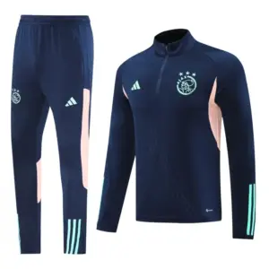 Ajax Navy Half Zipper Jacket+Long Pants