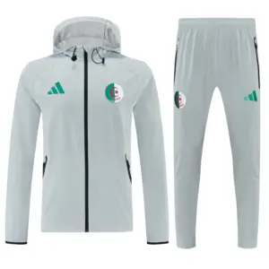 Algeria Full Zipper Hooded Jacket Tracksuit + Long Pants