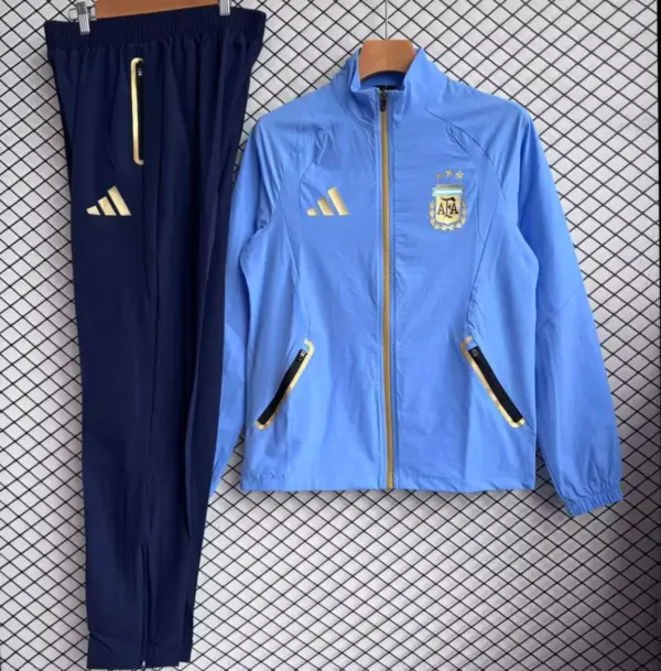 Argentina Sky Blue Full zipper Jacket Tracksuit+ long pants