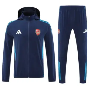 Arsenal Navy Blue Full zipper Jacket Tracksuit+ long pants