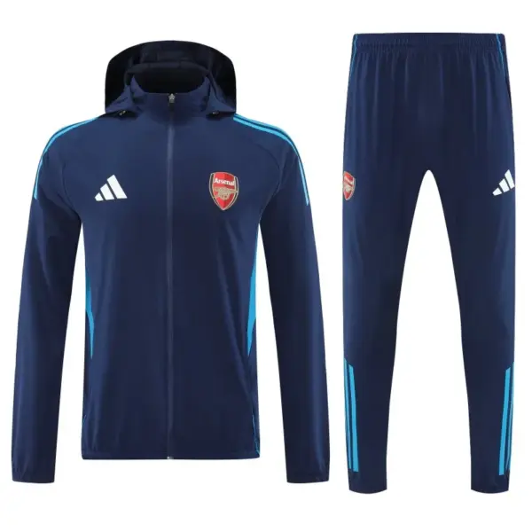 Arsenal Navy Blue Full zipper Jacket Tracksuit+ long pants