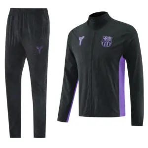 Barcelona Black Half Zipper Jacket+Long Pants