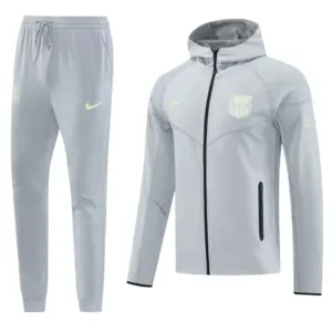 Barcelona Grey Full Zipper Hoodie Jacket +Long Pants