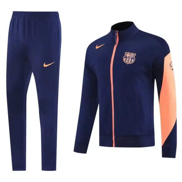 Barcelona NavyOrange Full Zipper Jacket +Long Pants