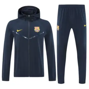 Barcelona Royal Navy Blue Full zipper Jacket Tracksuit+ long pants