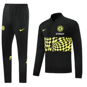 Chelsea BlackYellow Full Zipper Jacket + Long Pants