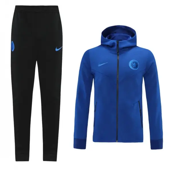 Chelsea Hoodie Blue Full Zipper Jacket + Long Pants