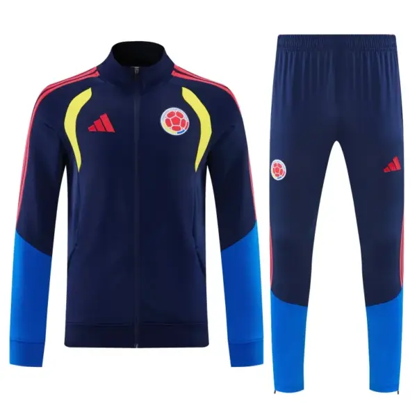 Colombia Navy Blue Full Zipper Jacket Tracksuit + Long Pants
