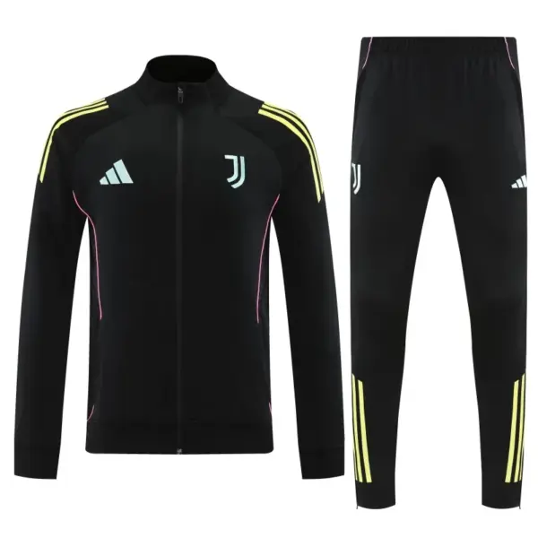 Juventus Black FULL Zipper Jacket Tracksuit +Long Pants