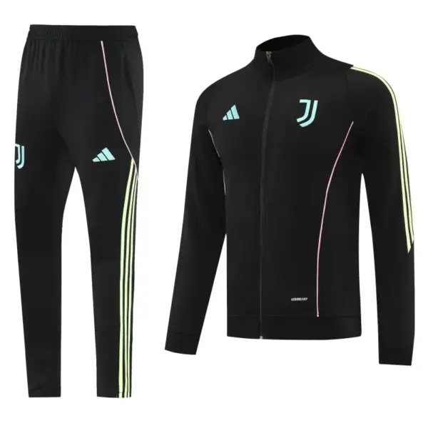 Juventus Black Full zipper Jacket Tracksuit+ long pants