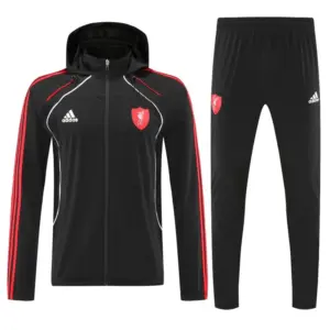Liverpool Black Full zipper Jacket Tracksuit+ long pants