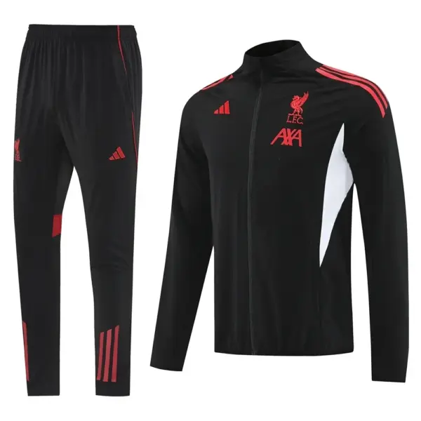 Liverpool Black Half Zipper Jacket+Long Pants