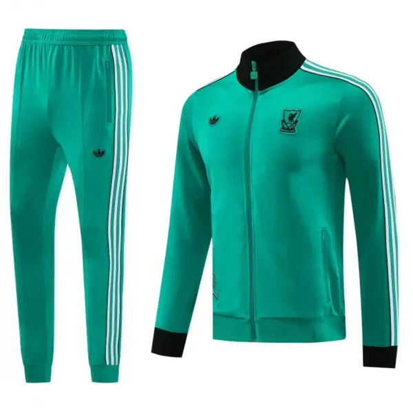 Liverpool Green Full Zipper Jacket +Long Pants