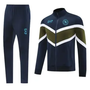 Napoli Navy Blue Full Zipper Jacket Tracksuit + Long Pants