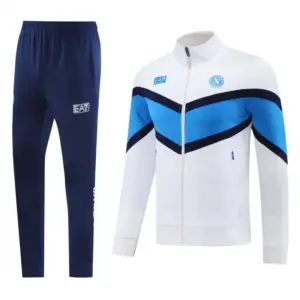 Napoli White Full Zipper Jacket+Long Pants