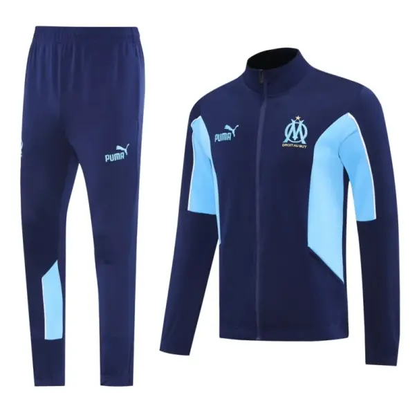 Olympique Marseille BlueNavy Full Zipper Jacket +Long Pants