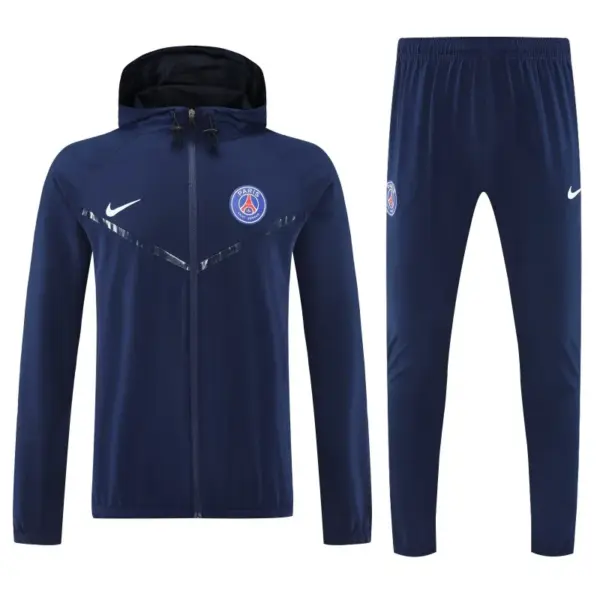 Paris Navy Blue Full zipper Jacket Tracksuit+ long pants