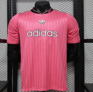 Player Version 2026 Adidas Originals Pink Stripe Retro Football Jersey
