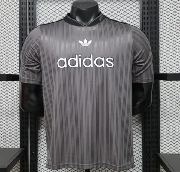 Player Version 2026 Adidas Originals Retro Style Charcoal Grey Stripe Football J