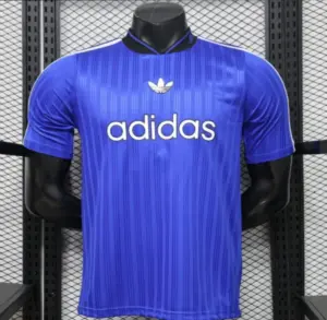 Player Version 2026 Adidas Originals Retro Style Royal Blue Stripe Football Jers