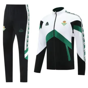 Real Betis WHITEBlackGreen Full Zipper Jacket + Long Pants