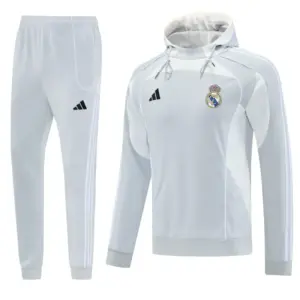 Real Madrid Hoodie Full Zipper Jacket + Long Pants