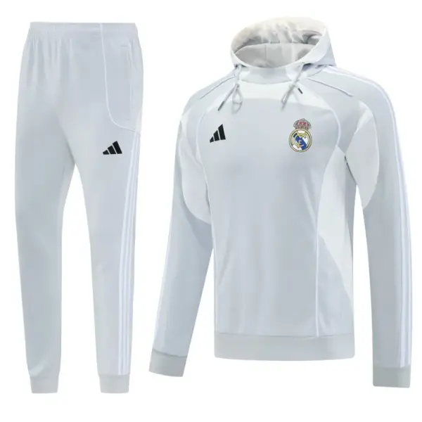 Real Madrid Hoodie Full Zipper Jacket + Long Pants
