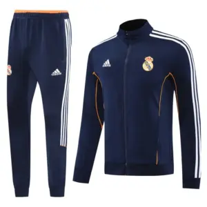 Real Madrid Navy Full Zipper Jacket +Long Pants