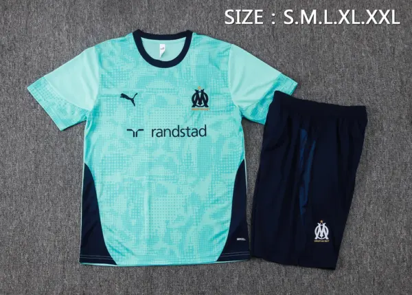 2324 short-sleeved Marseille light green-Marseilles