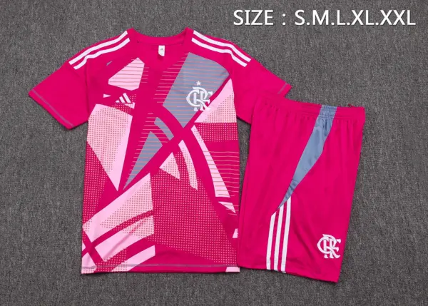 2526 Short Sleeve Flamenco Rose Red Inkjet-Flamengo