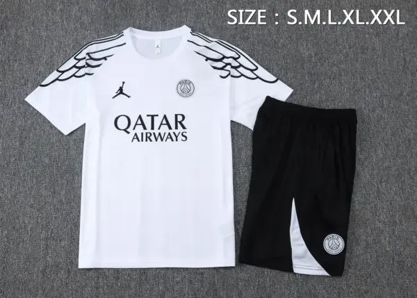 2526 Short Sleeve Jordan Paris White Blue Inkjet-Paris