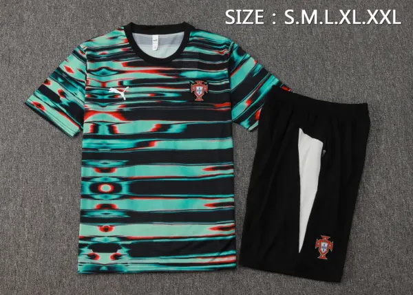 2526 Short Sleeve Portuguese Green Inkjet-Portugal