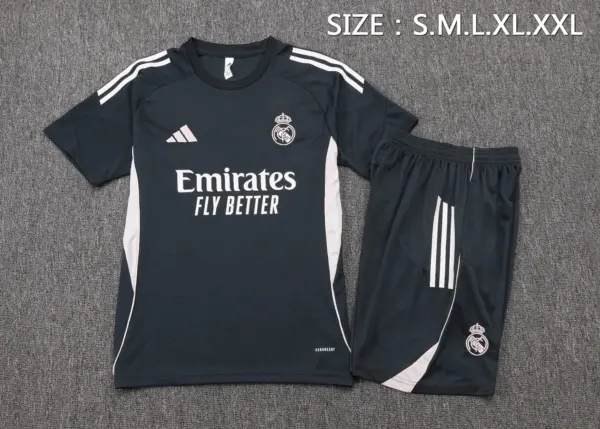 2526 Short Sleeve Real Madrid Dark Gray-Real Madri