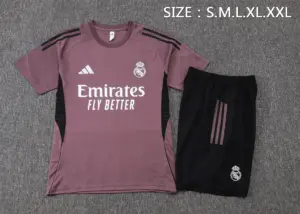 2526 Short Sleeve Real Madrid Gray Purple-Real Madri